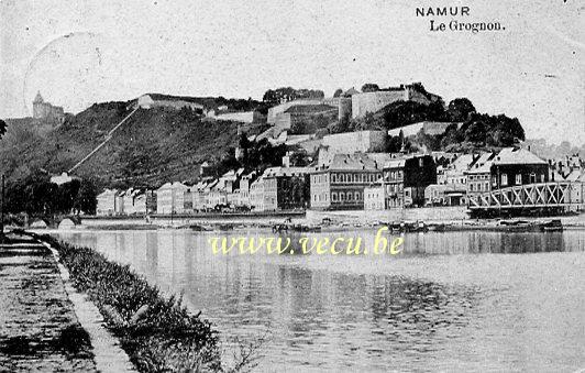 ancienne carte postale de Namur Le Grognon
