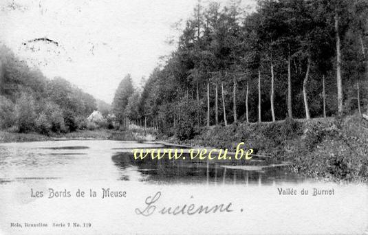 ancienne carte postale de Bioul Vallée du Burnot