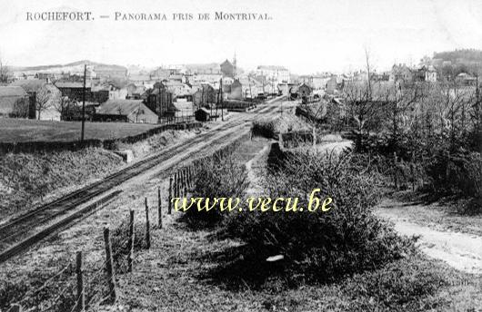 ancienne carte postale de Rochefort Panorama pris de Montrival.