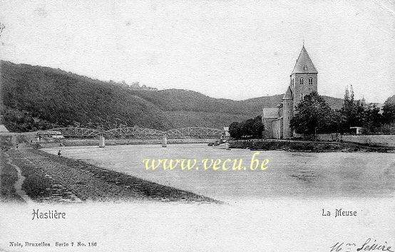 ancienne carte postale de Hastière La Meuse