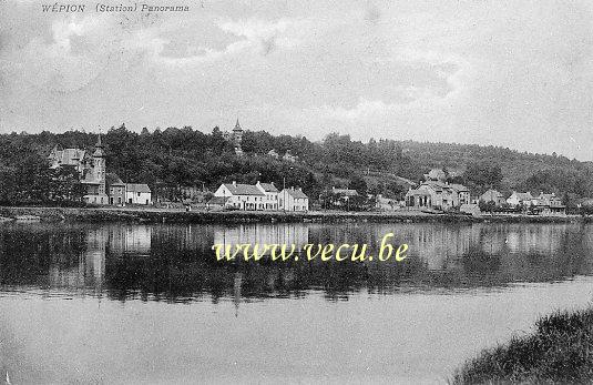 ancienne carte postale de Wépion Panorama
