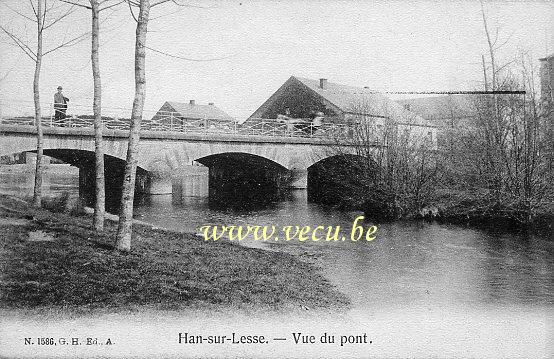 Cpa de Han-sur-Lesse Vue du Pont