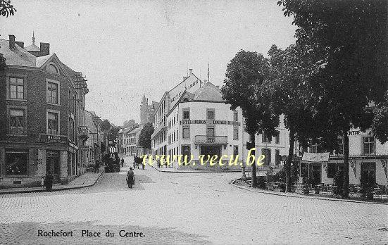 ancienne carte postale de Rochefort Place du centre