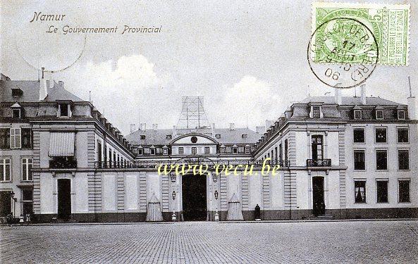 ancienne carte postale de Namur Le Gouvernement Provincial