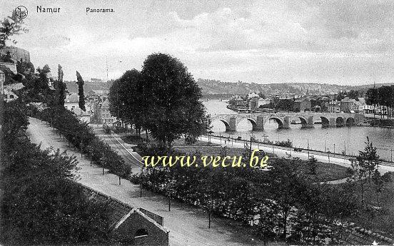 ancienne carte postale de Namur Panorama