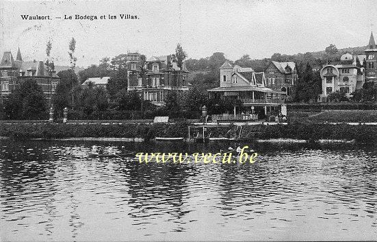 ancienne carte postale de Waulsort Le Bodega et les Villas