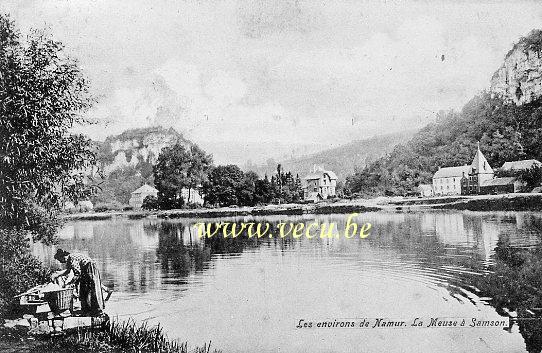 postkaart van Samson Les environs de Namur - La Meuse à Samson