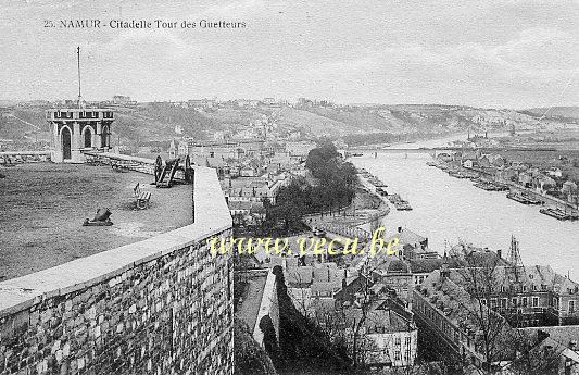 ancienne carte postale de Namur Citadelle - Tour des Guetteurs