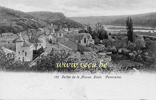 ancienne carte postale de Yvoir Panorama