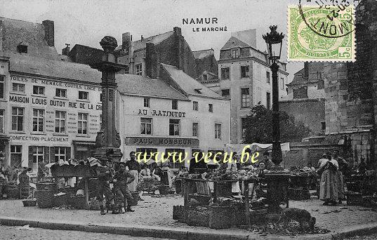 postkaart van Namen Le Marché