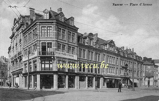 ancienne carte postale de Namur Place d'Armes