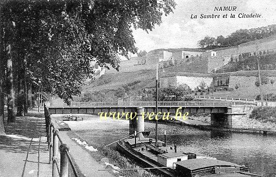 postkaart van Namen La Sambre et la Citadelle