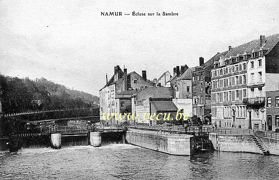 ancienne carte postale de Namur Ecluse sur la Sambre