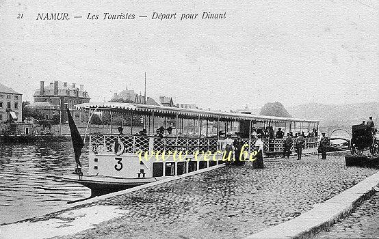 postkaart van Namen Les Touristes - Départ pour Dinant