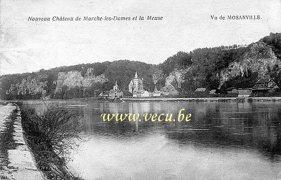 postkaart van Marche-les-Dames Nouveau Château de Marche-les-Dames vu de Mosanville