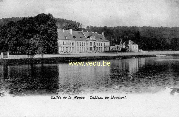 ancienne carte postale de Waulsort Château de Waulsort