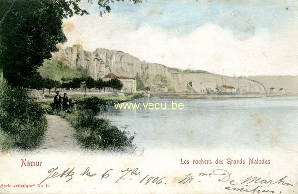 postkaart van Beez Les rochers des Grands Malades