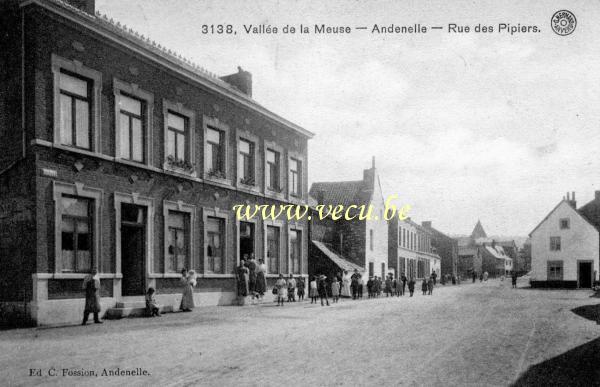 postkaart van Andenelle Rue des Pipiers