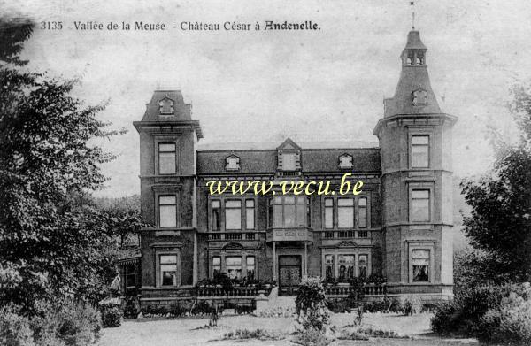ancienne carte postale de Andenelle Château César