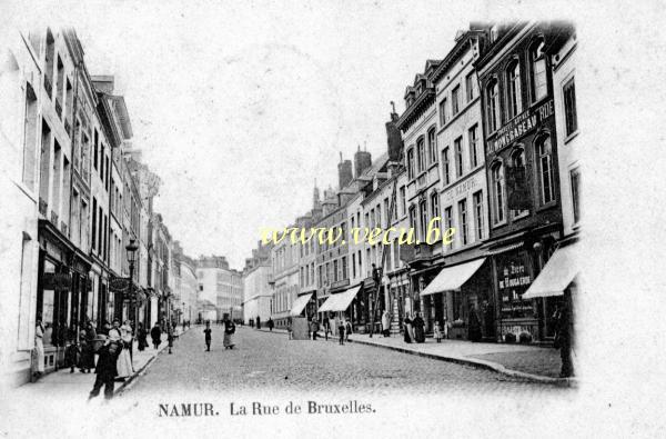 postkaart van Namen La rue de Bruxelles