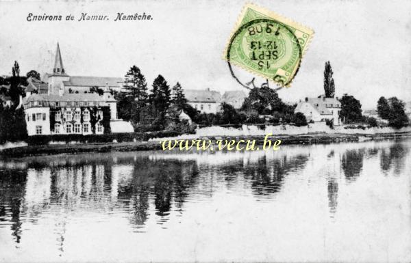 ancienne carte postale de Namêche Environs de Namur. Namêche.