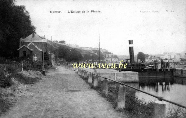 ancienne carte postale de Namur L'Ecluse de la Plante