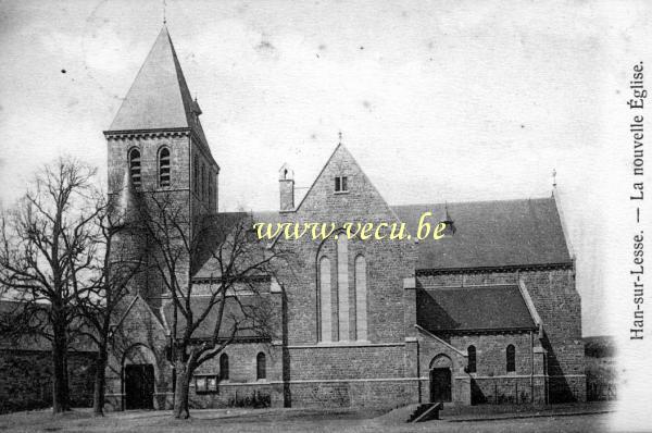 postkaart van Han-sur-Lesse La nouvelle église