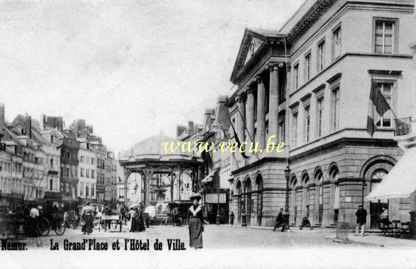 postkaart van Namen La Grand'place et l'hôtel de Ville