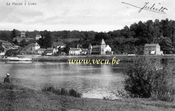postkaart van Lives-sur-Meuse La Meuse à Lives