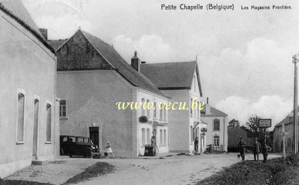 postkaart van Petite-Chapelle Les magasins Frontière