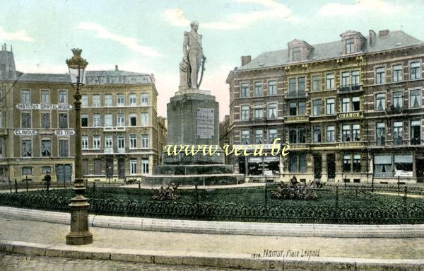 ancienne carte postale de Namur Place Léopold