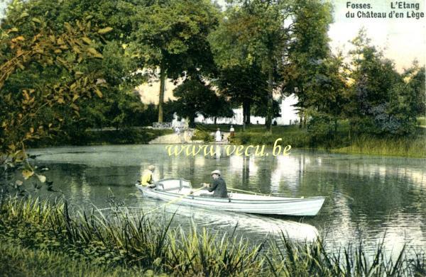 postkaart van Fosses-la-Ville L'étang du château d'en Lège