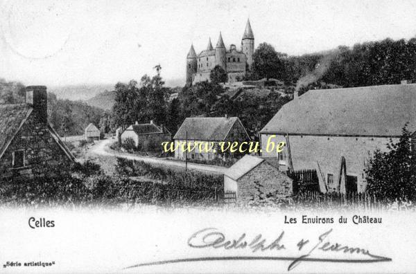 postkaart van Celles Les environs du château