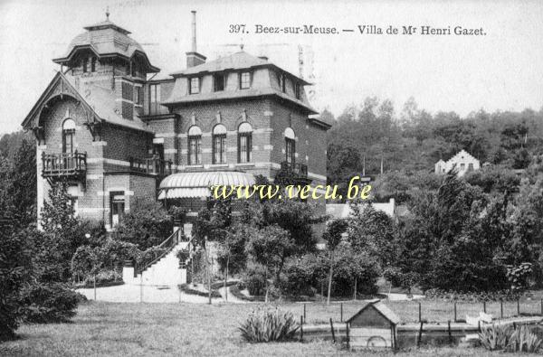 postkaart van Beez Villa de Mr Henri Gazet