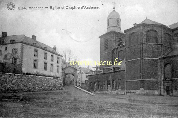 postkaart van Andenne Eglise et chapitre d'Andenne