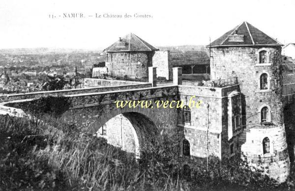 postkaart van Namen Le château des Comtes