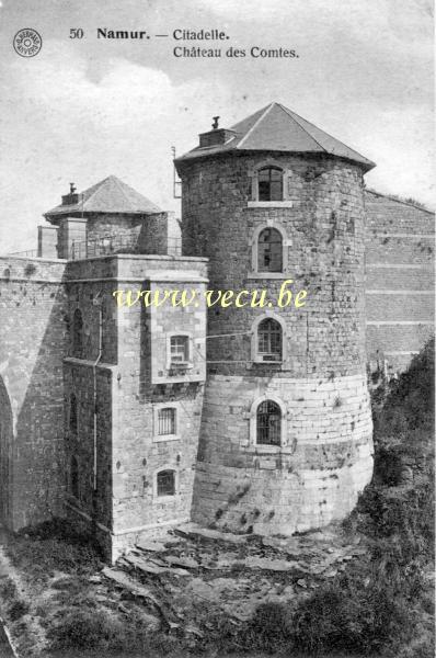 ancienne carte postale de Namur Citadelle. Château des Comtes