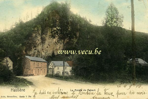 postkaart van Hastière La pointe de Tahut
