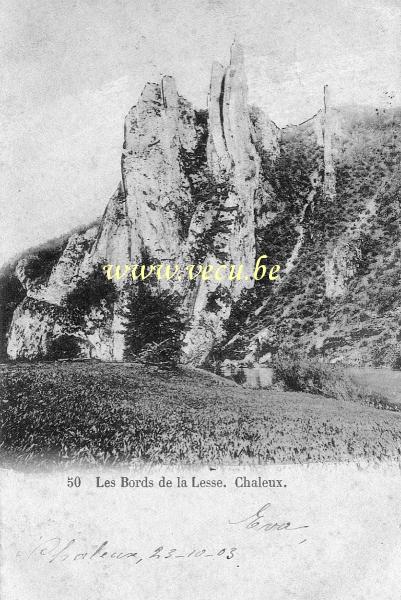 postkaart van Houyet Les bords de la Lesse - Chaleux
