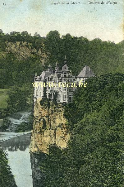 ancienne carte postale de Walzin Vallée de la Meuse - Château de Walzin