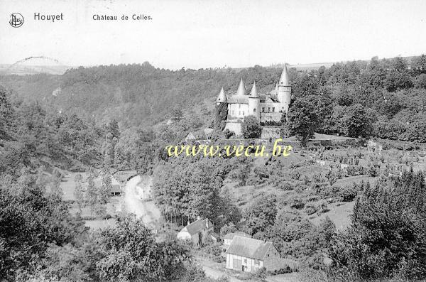 ancienne carte postale de Houyet Château de Celles