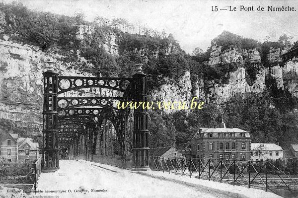 postkaart van Namêche Le pont de Namêche