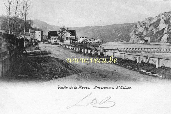 ancienne carte postale de Anseremme Vallée de la Meuse. Anseremme. L'Ecluse.