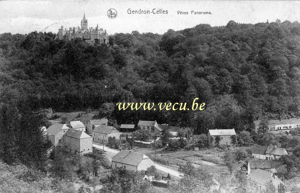 ancienne carte postale de Celles Gendron-Celles    Vêves Panorama