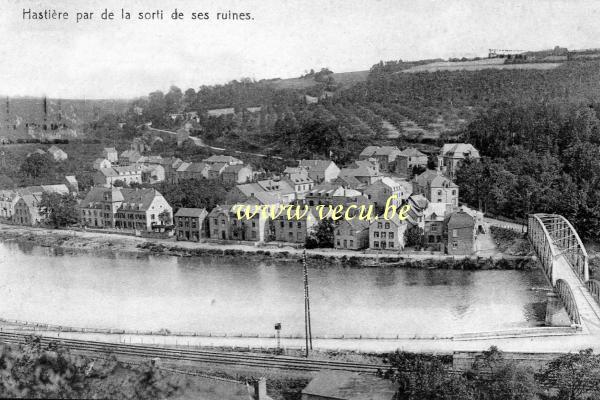 ancienne carte postale de Hastière Hastière Par Delà sorti de ses ruines