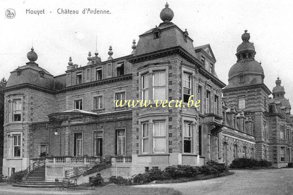 ancienne carte postale de Houyet Château d'Ardenne