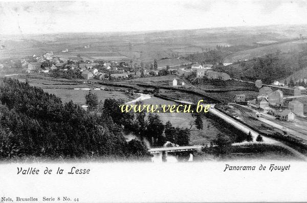 ancienne carte postale de Houyet Panorama de Houyet
