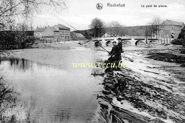 postkaart van Rochefort Le pont de pierre