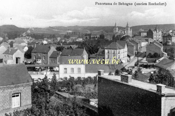 ancienne carte postale de Rochefort Panorama de Behogne (ancien Rochefort)