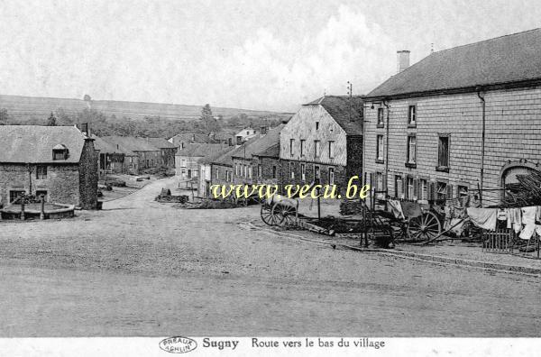 postkaart van Sugny Route vers le bas du village